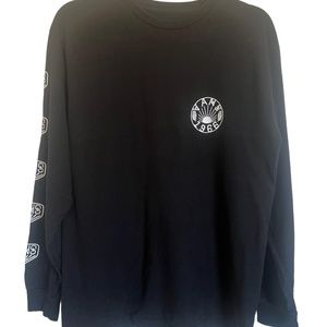 Vans black long sleeve logo shirt